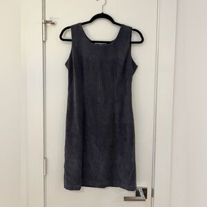 Vintage Grey Suede Mini Dress